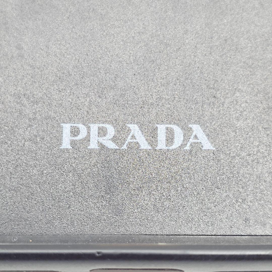 PRADA iPhone14proMAX ケース サフィアーノレザー 三角ロゴ