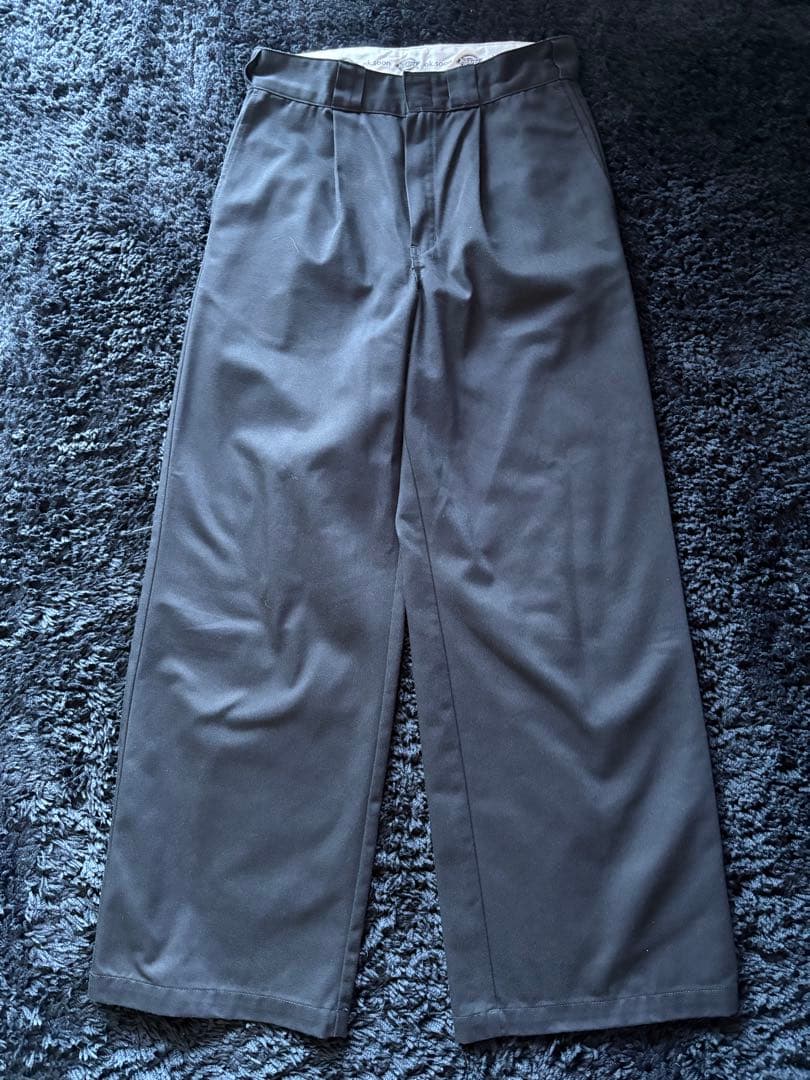 ok.soon×dickies wide chino pants 初期ロゴ入り