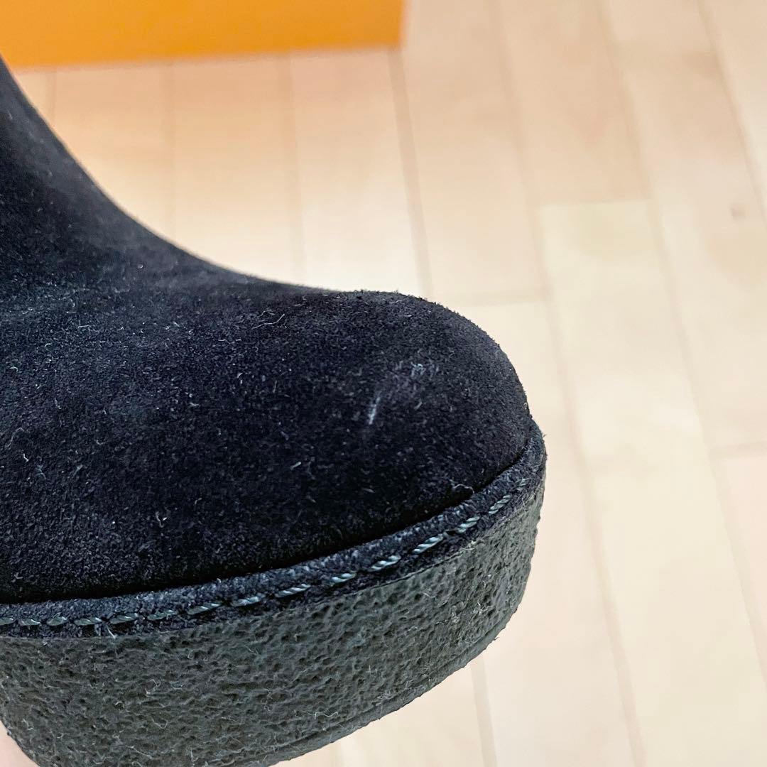 LOUIS VUITTON モノグラム スエード アンクルブーツ 37 1/2