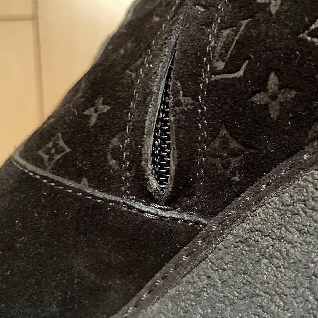 LOUIS VUITTON モノグラム スエード アンクルブーツ 37 1/2
