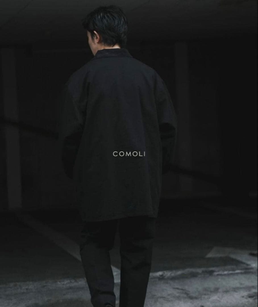 ●25AW 新品●COMOLI●ポストワークツイルジャケット●サイズ1●ブラック