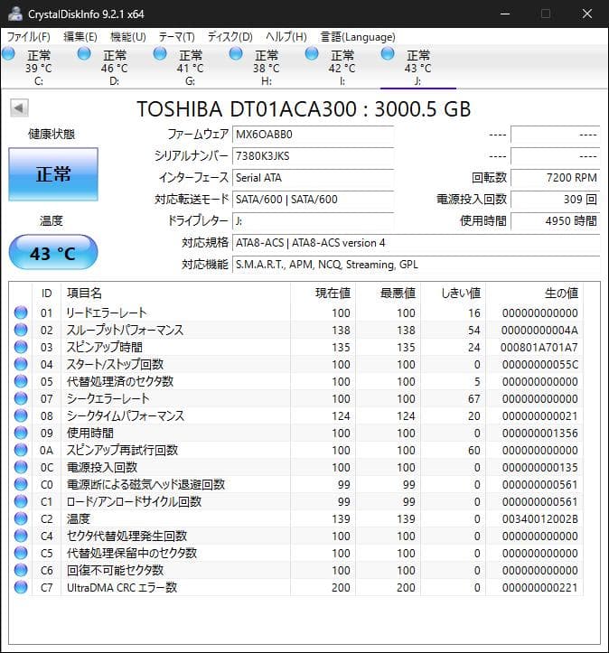 m*a様 3.5インチ内蔵HDD 6個セット　計17.5TB
