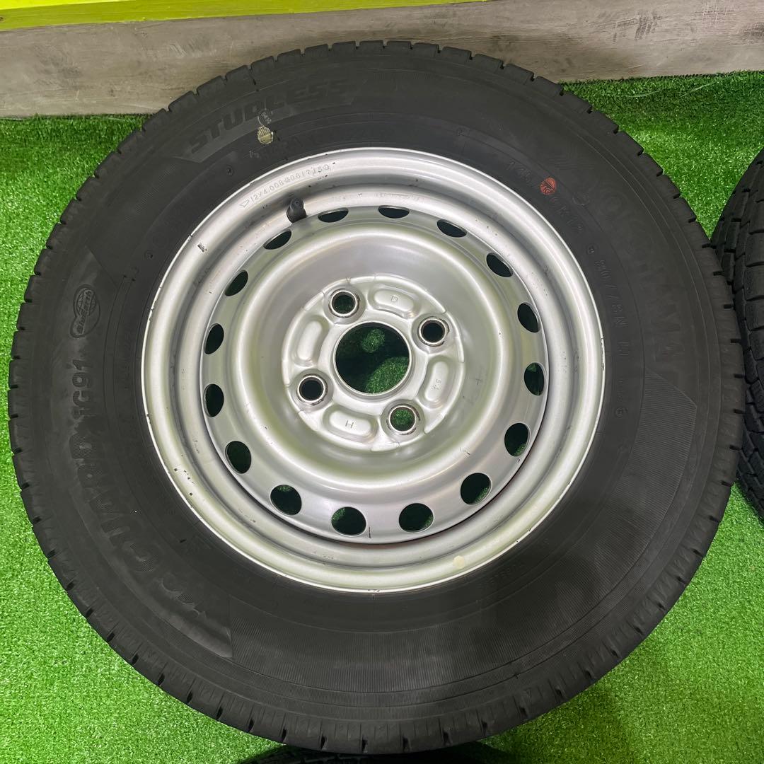 ダイハツ純正バリ山スタッドレスセット2本分 1687-① 送料込み