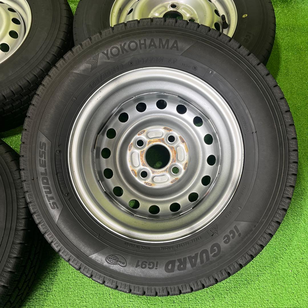 ダイハツ純正バリ山スタッドレスセット2本分 1687-① 送料込み