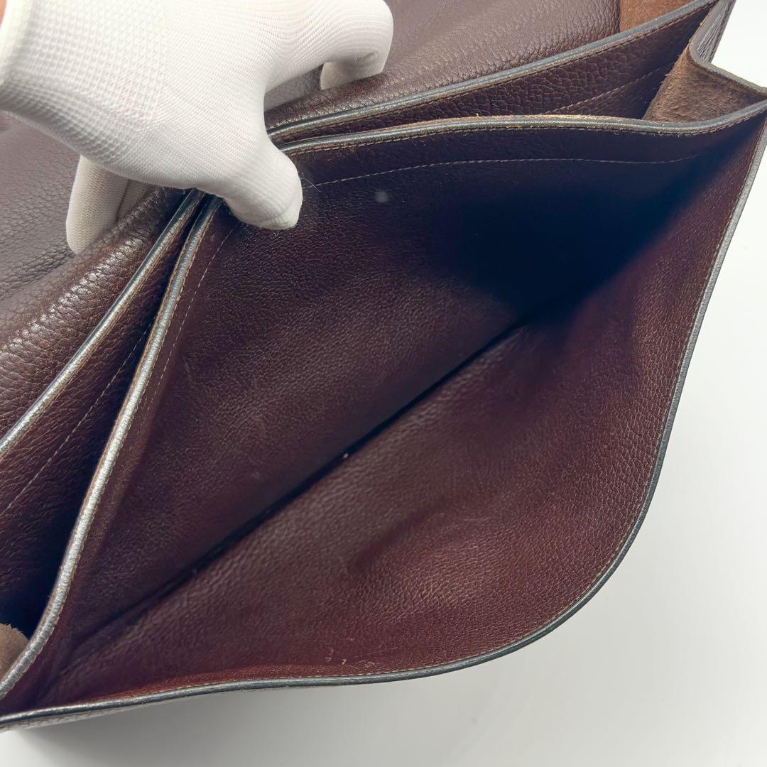 エルメス サックアデペッシュ 41 ブリーフケース トリヨンクレマンス ブラウン