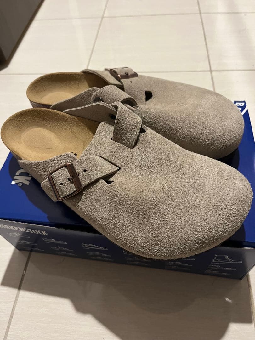 Birkenstock スエード グレー サンダル
