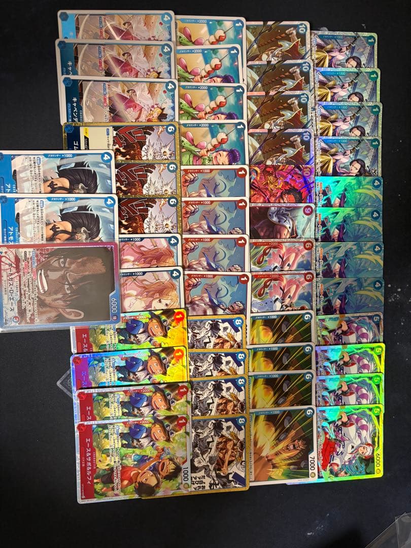 ワンピースカード　赤青 エースデッキ