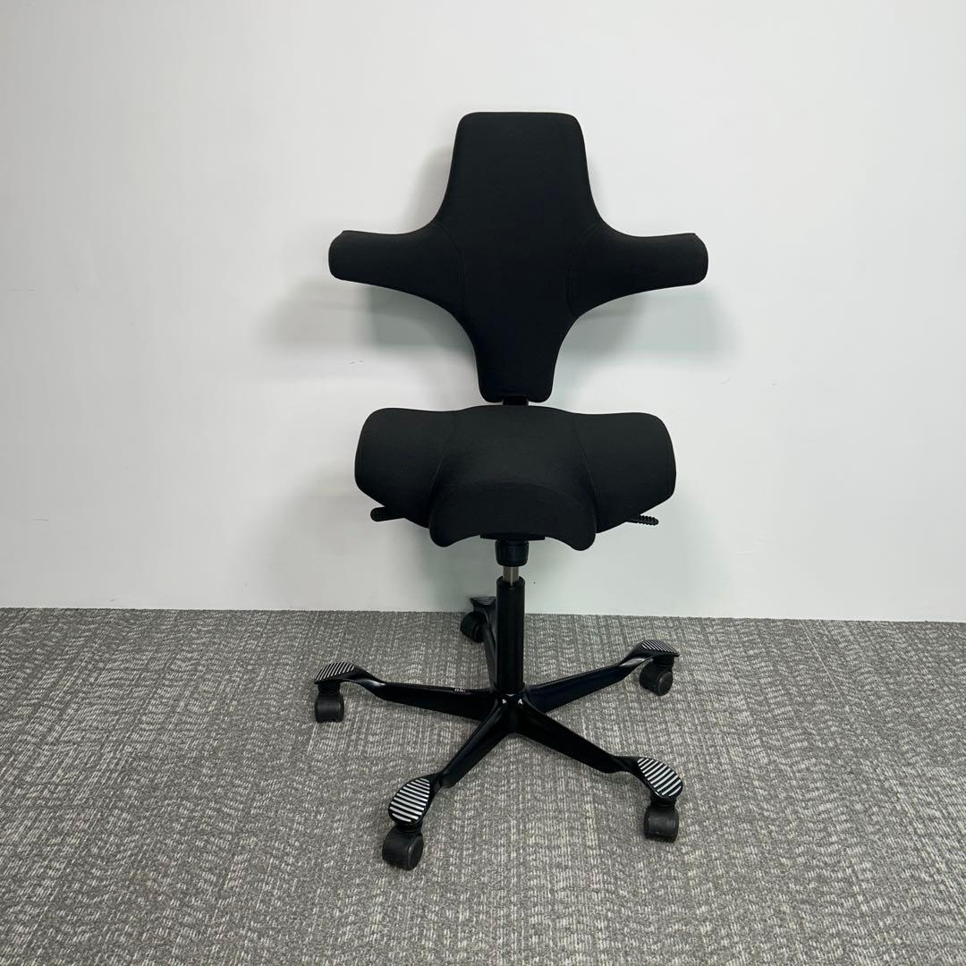【A】オフィスチェア HAG Capisco ホーグ カピスコ 布張 　ブラック