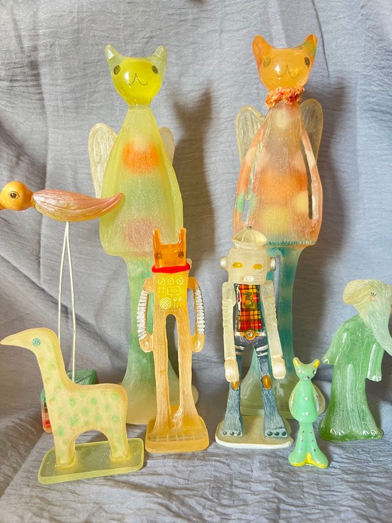 造形作家　ナスマサタカ　ビッグぷーちゃんエンジェル（イエローグリーン系）