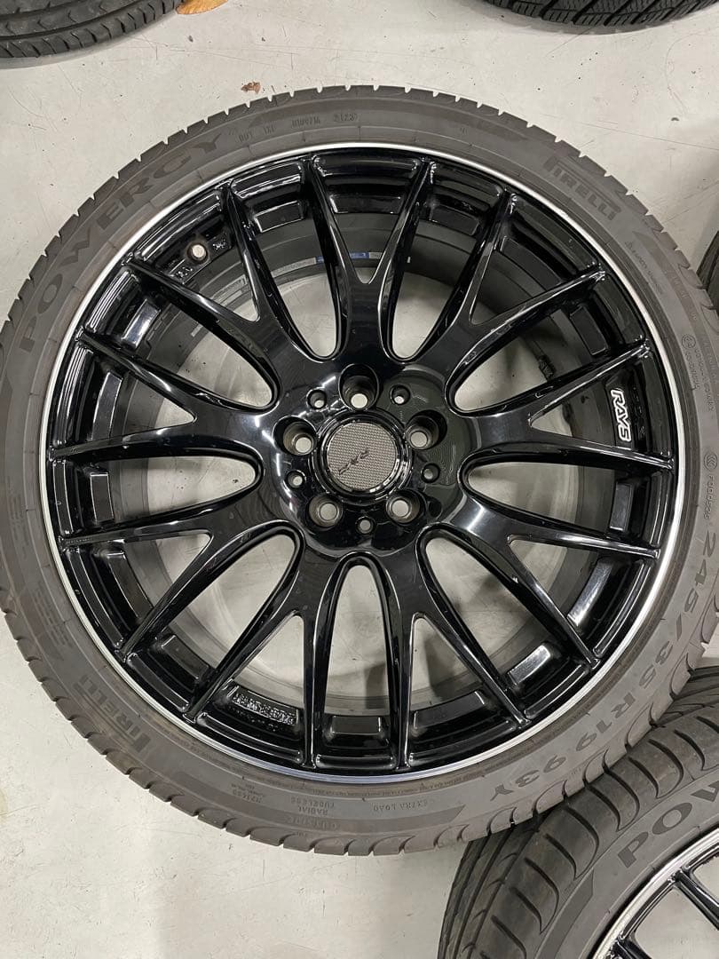 ☆最終値引き☆ RAYS ブラック ホムラ 19インチ ホイールセット