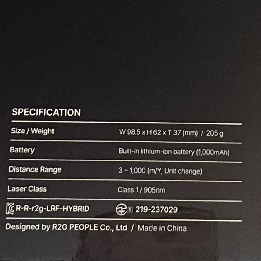 【新品・未使用】 R2G MATE HYBRID ゴルフレーザー距離計
