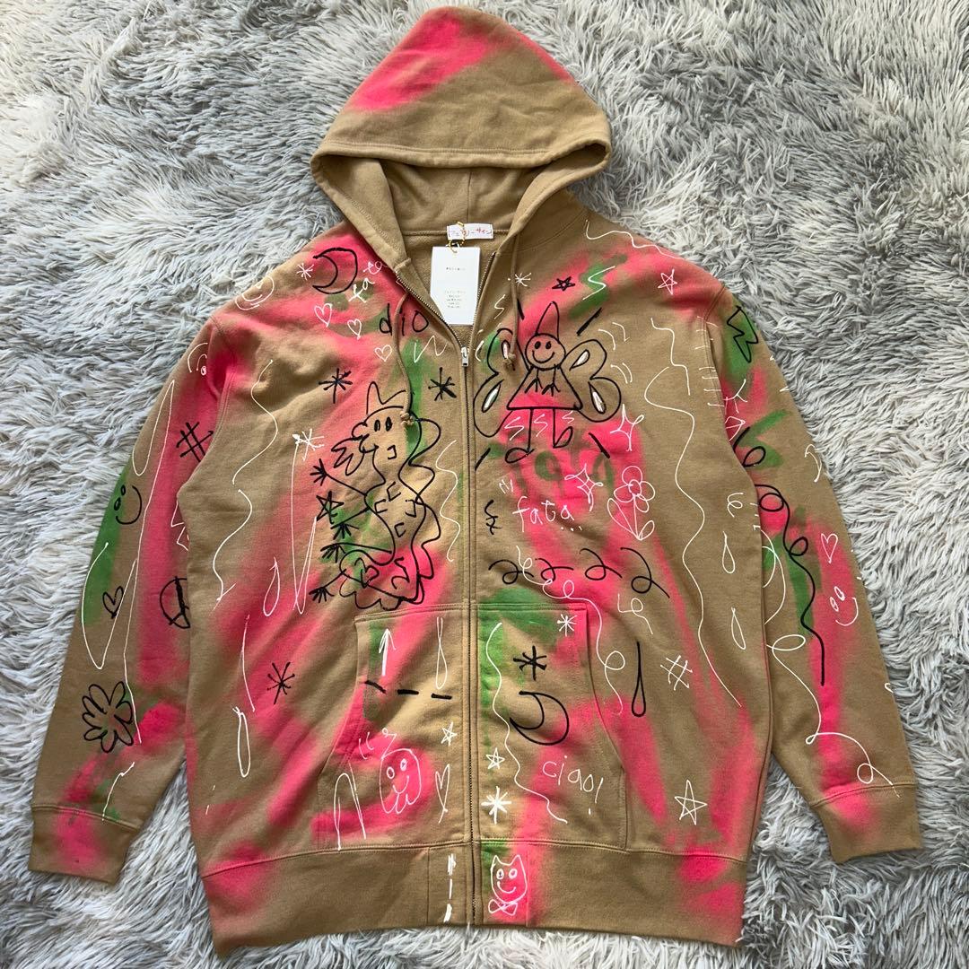 【新品】フェアリーサイン あなたに会いにペイントパーカー しなこ着用ブランド