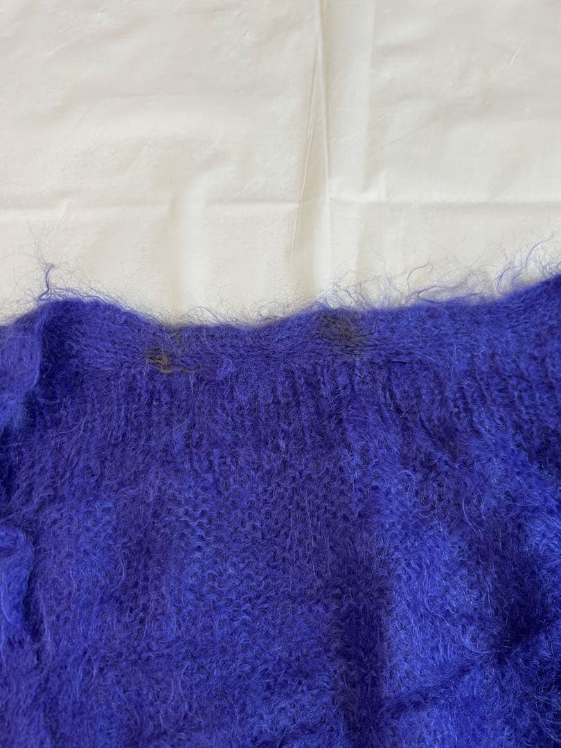 60〜70s モヘアカーディガン シャギーニット 毛足長