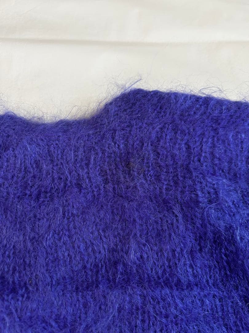 60〜70s モヘアカーディガン シャギーニット 毛足長