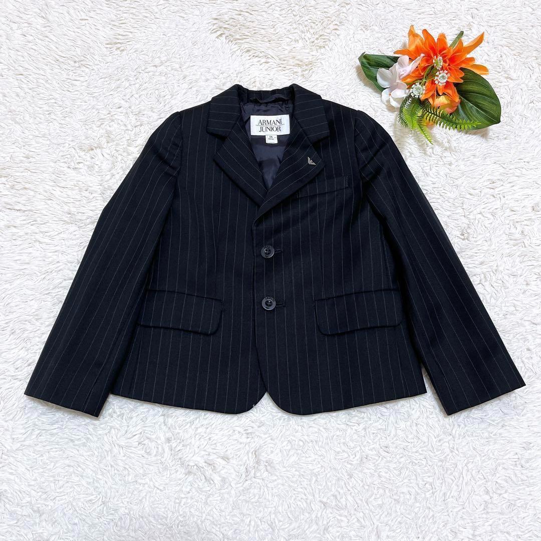 極美品✨アルマーニジュニア　スーツセットアップ　ストライプ　100cm　3A