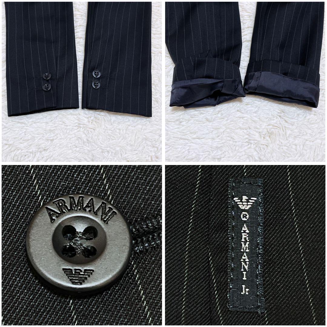 極美品✨アルマーニジュニア　スーツセットアップ　ストライプ　100cm　3A