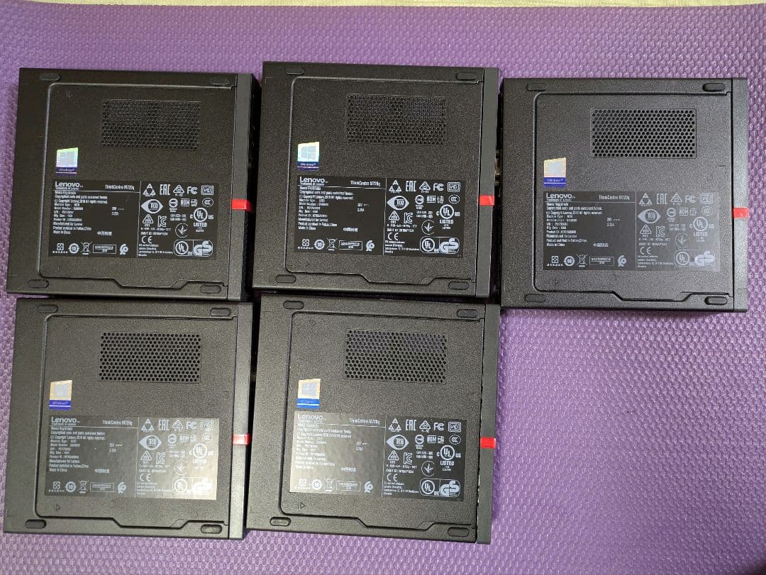 【H-F】 Lenovo M720q i5-8400T 8GB 5台