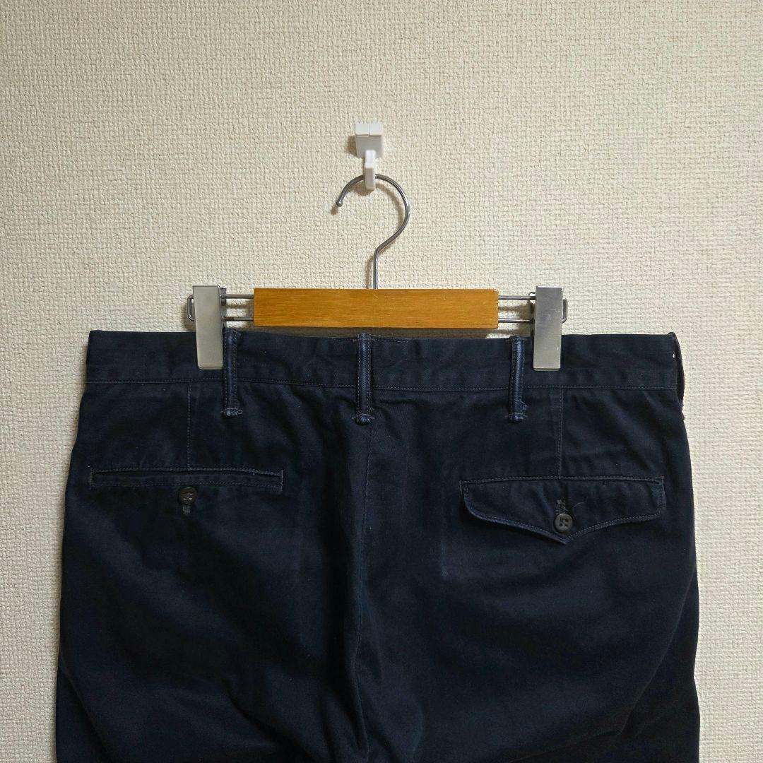 RRL ダブルアールエル スリム コットン チノパンツ ネイビー