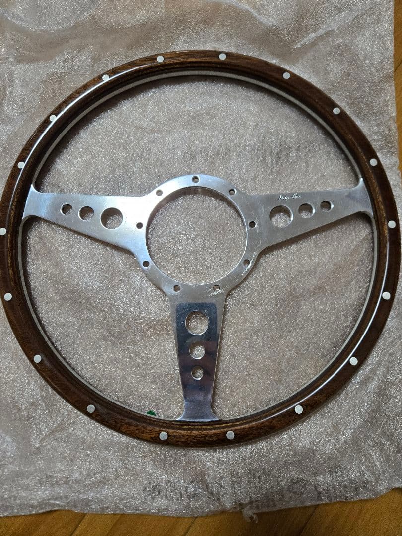 ばやさま専用　モトリタウッドステアリング　フラット　14インチ　超美品