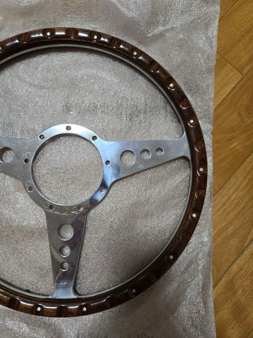 ばやさま専用　モトリタウッドステアリング　フラット　14インチ　超美品