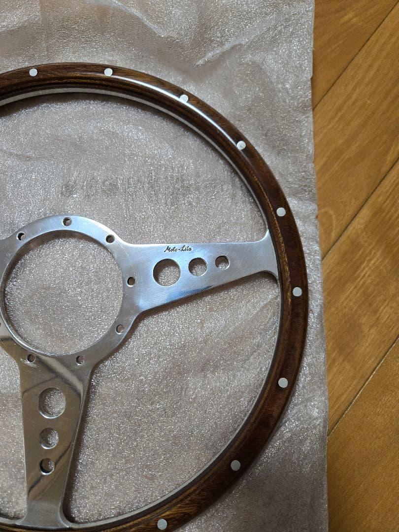 ばやさま専用　モトリタウッドステアリング　フラット　14インチ　超美品