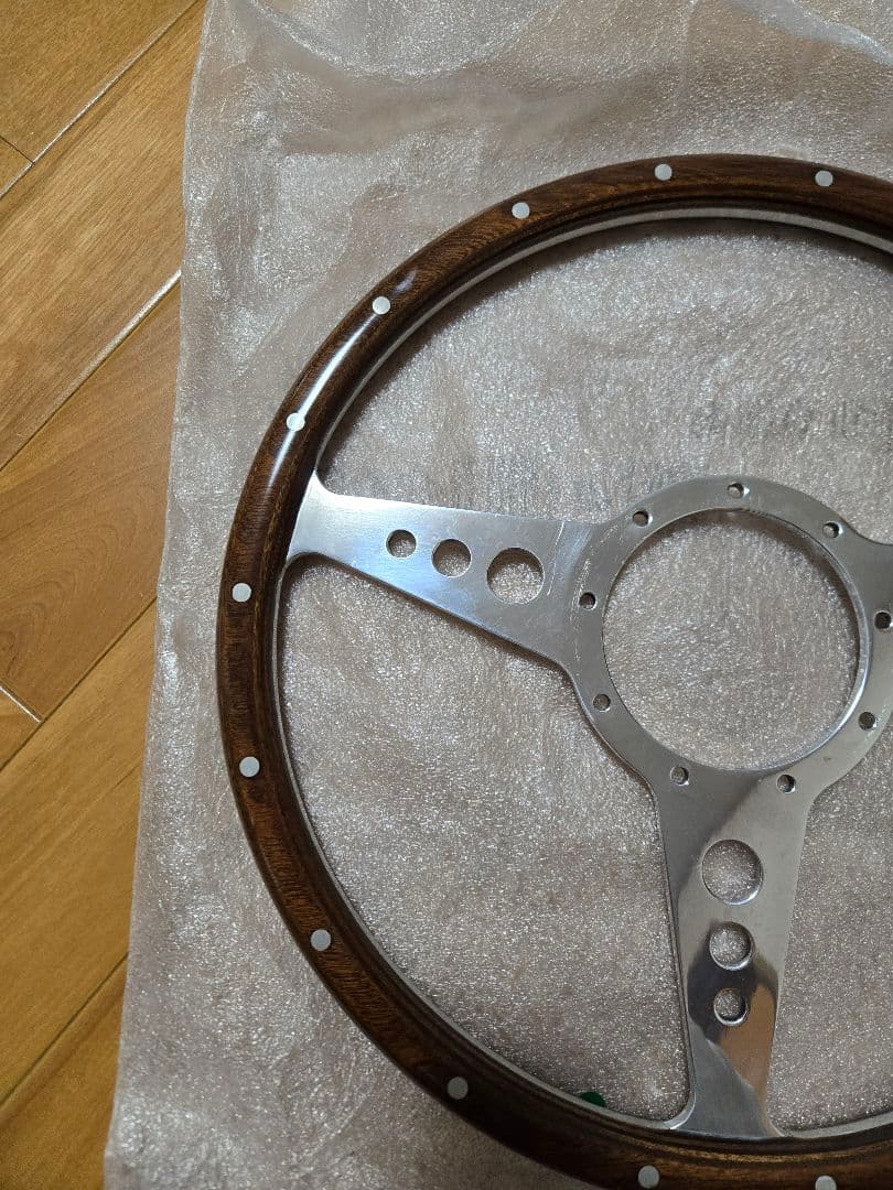 ばやさま専用　モトリタウッドステアリング　フラット　14インチ　超美品