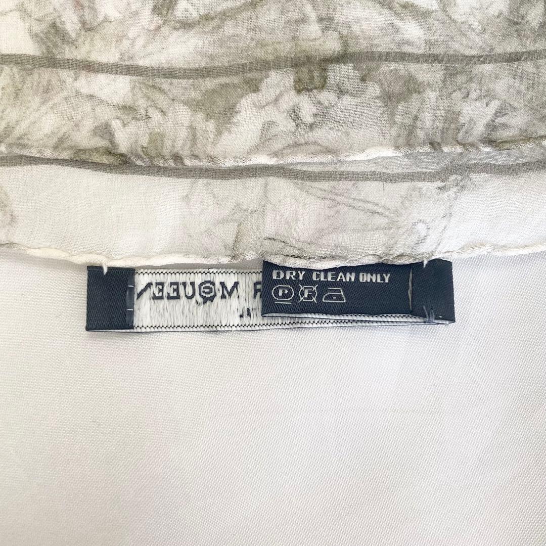 極美品　アレキサンダーマックイーン　スカーフ　シルク　スカル　ボタニカル　レア