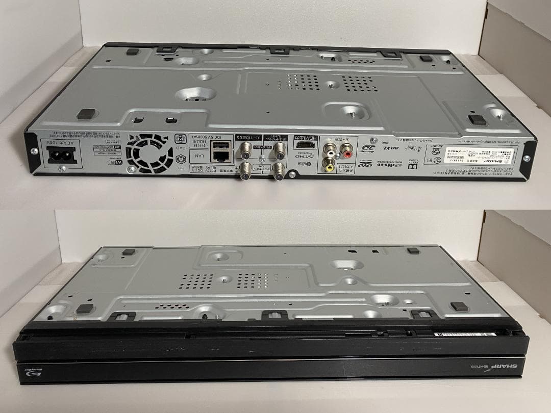 SHARP　BDレコーダーBD-NT1000 HDD:3TB 3番組同時録画