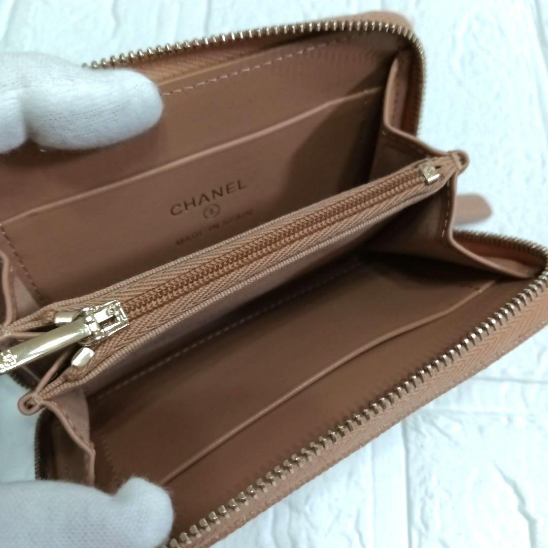 CHANEL マトラッセ ココマーク 小銭入れ 財布 キャビアスキン