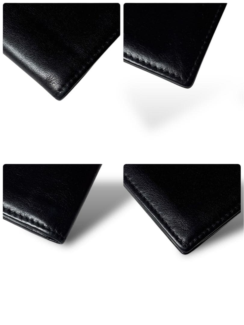 グッチ　GUCCI 名刺入れ　ブラック　レザー　ロゴ　シルバー金具