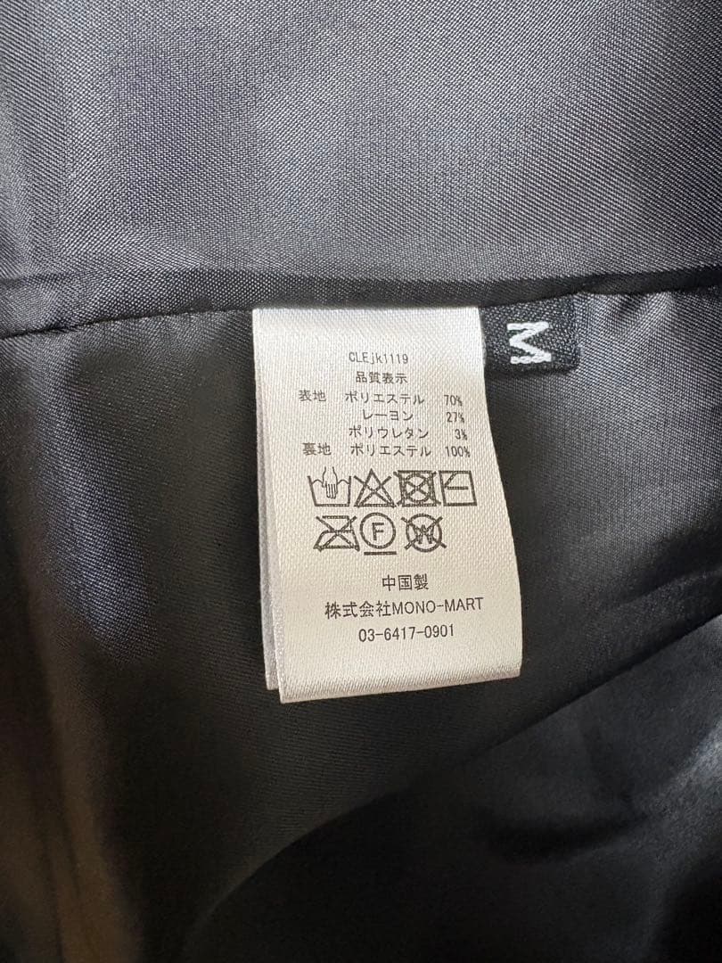 CLEL Prime TR ダブルラペル テーラードジャケット M ブラック