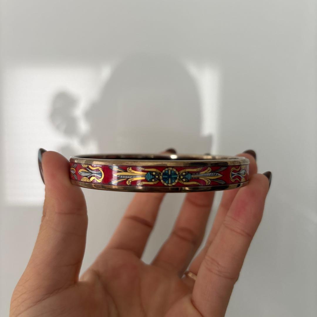 HERMES バングル レッド