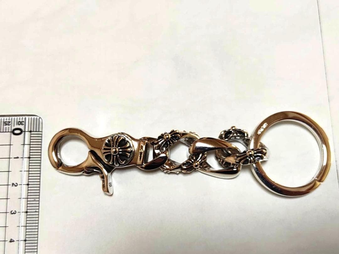 新品 シルバー925 チェーンスタイル キーホルダー シンプル ユニセックス