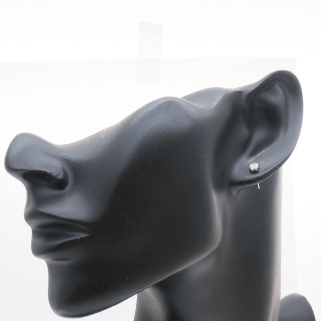 i*e様 Pt900 天然ダイヤモンド0.23ct 片耳ピアス ダイヤモンドピア