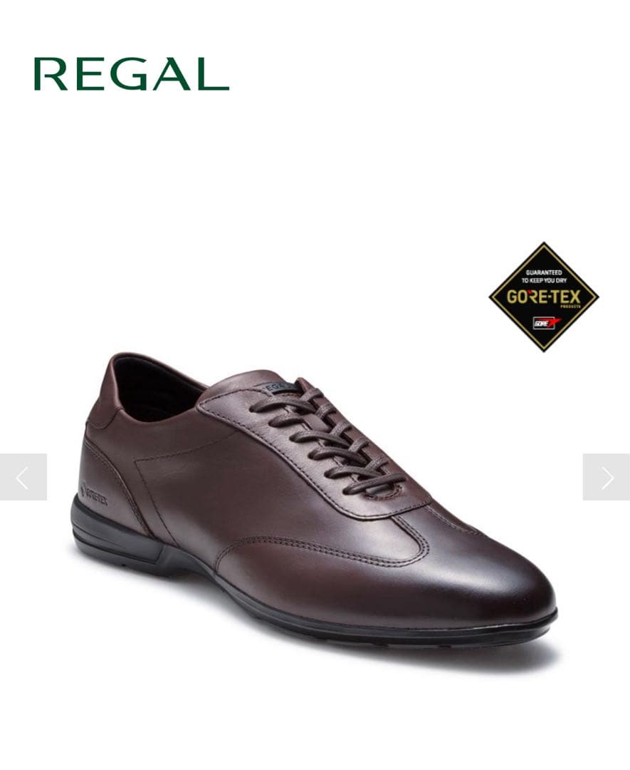 【お買い得】REGAL レザースニーカー ダークブラウン70CL