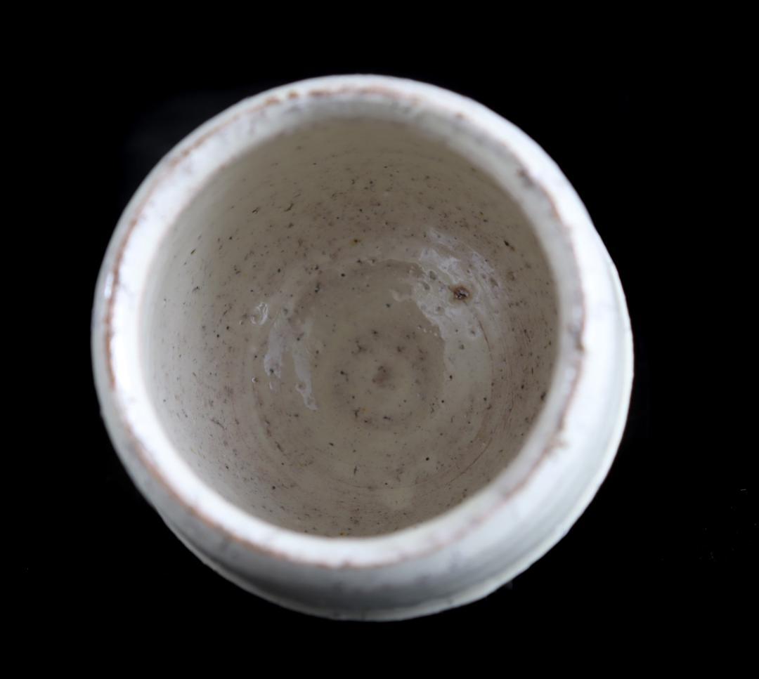 舩木研児 白釉 胴紐 ぐい呑 船木 民藝 共箱②