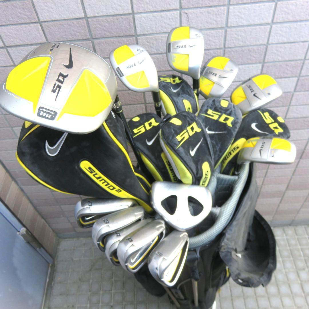 ゴルフセット　NIKE　SQ セット　キャディバッグ　右利き　12本　初心者応援
