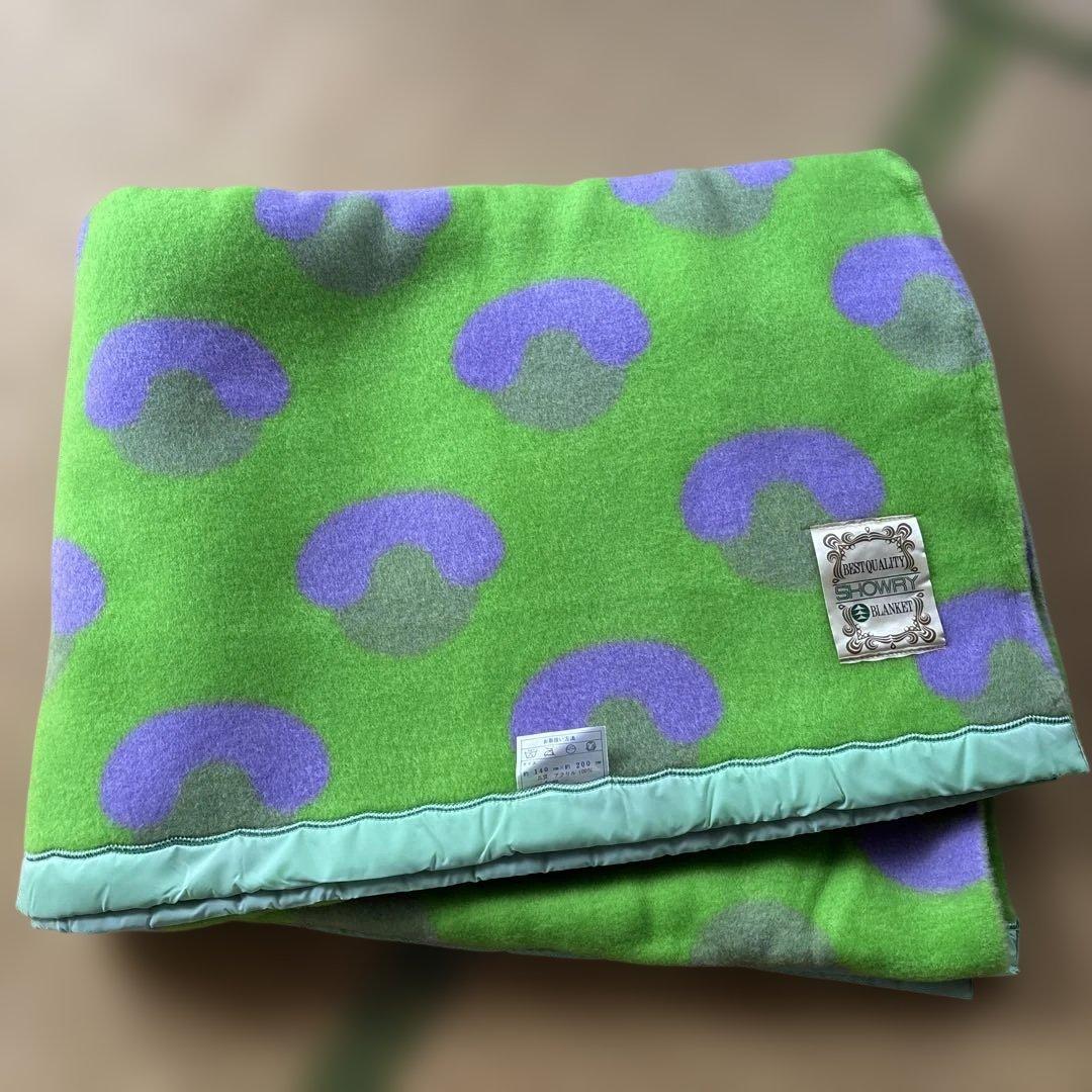 アクリル　ブランケット　毛布　レトロポップ