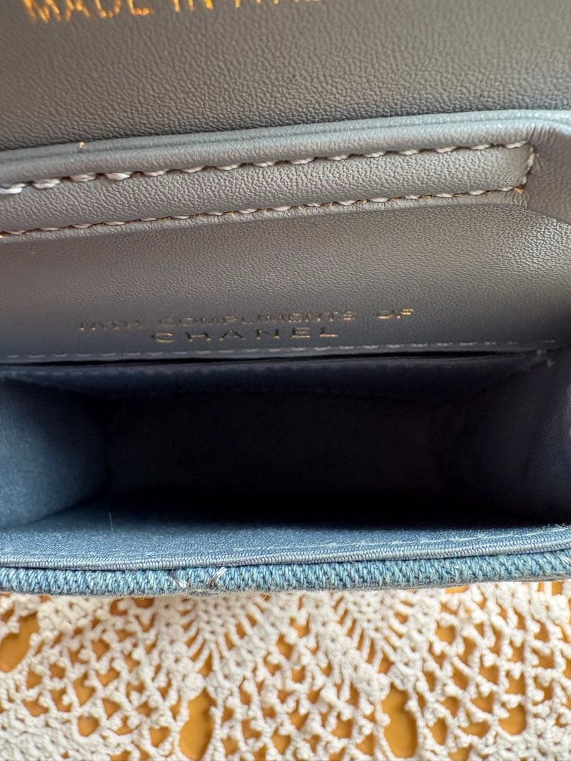 シャネル ノベルティ デニムミニ ショルダーバッグ 未使用