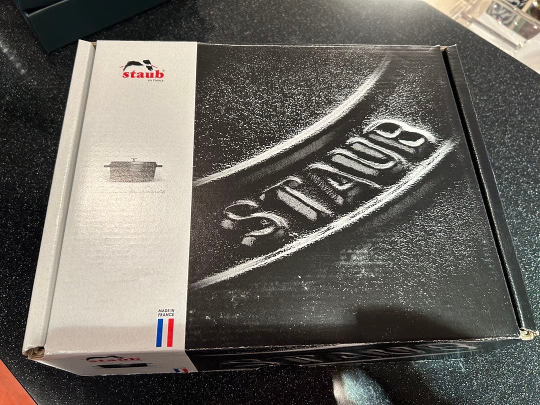 ◆新品未使用◆STAUB オーバルホットプレート グレー＊ミトン・ココット付き＊