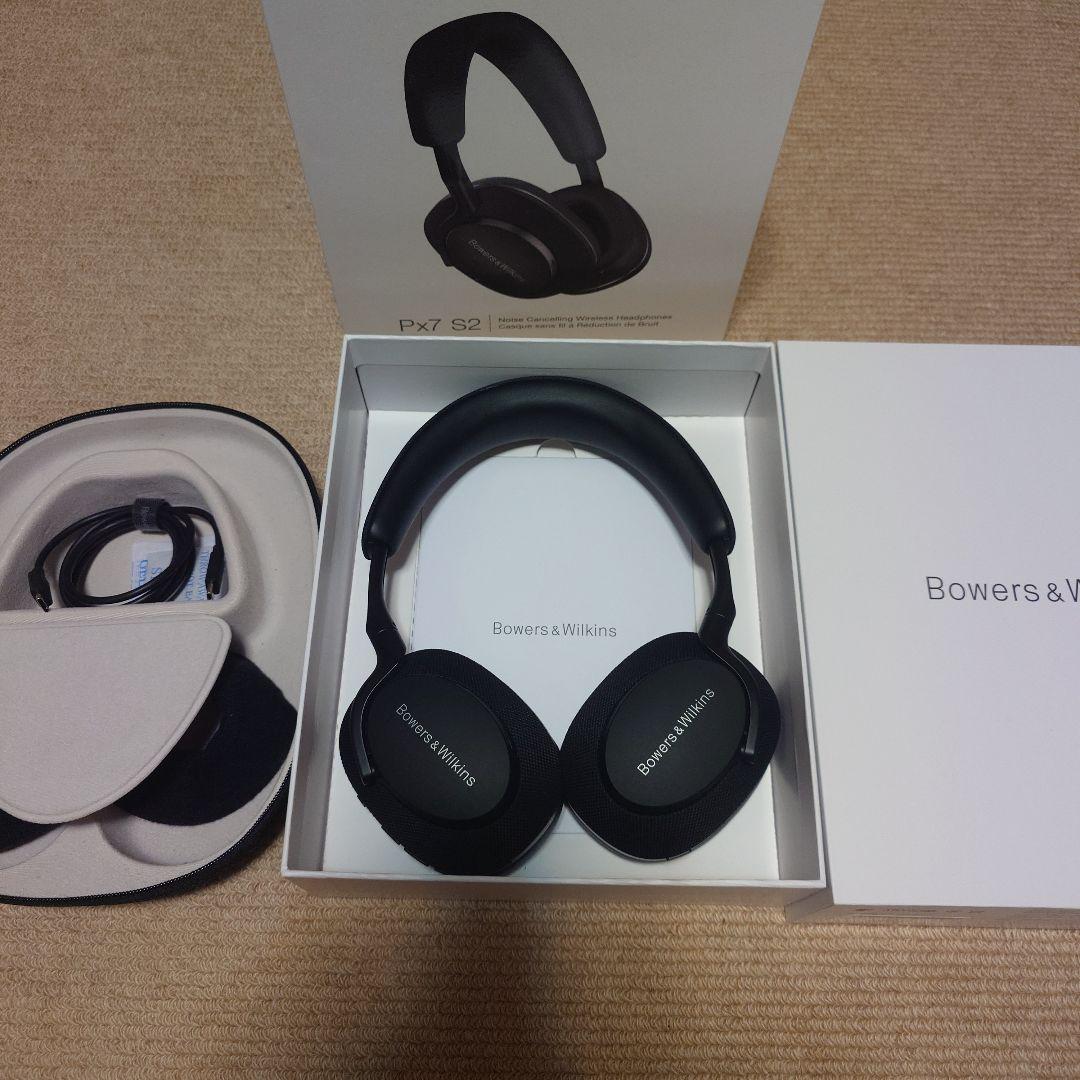 Bowers & Wilkins PX7 S2 ワイヤレスヘッドホン ブラック