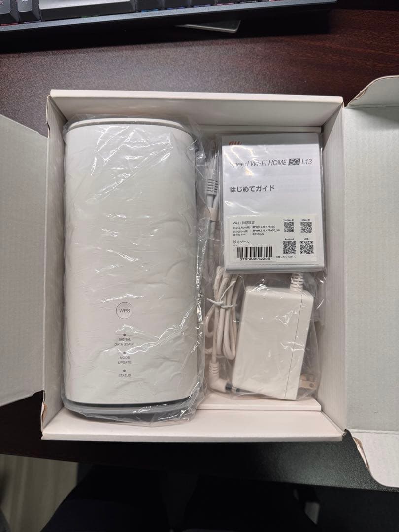 Speed Wi-Fi  5G L13 本体（5G対応ホームルーター）