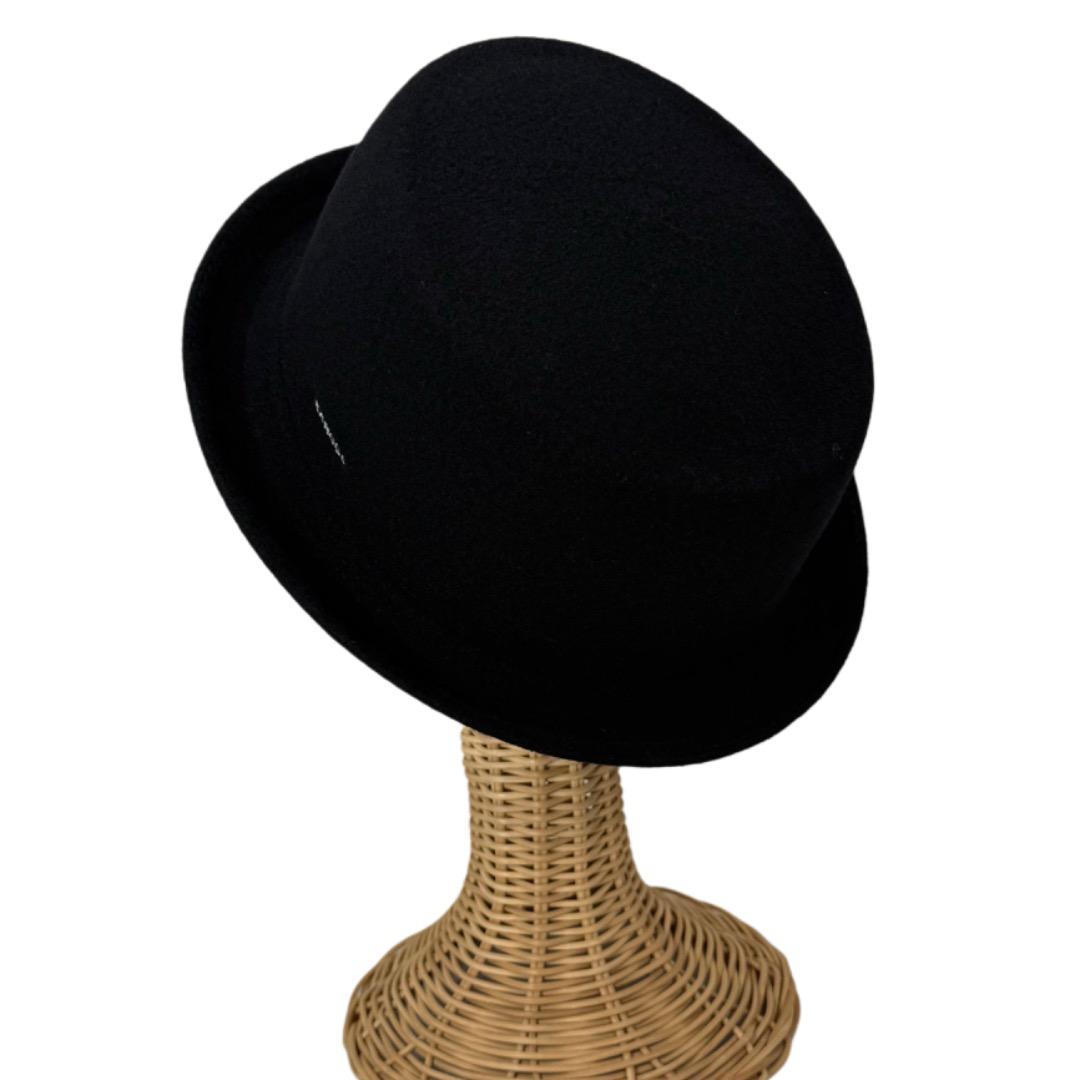 SALE⭐️KANGOL　ウール素材　ポークパイハット　Black　Lサイズ