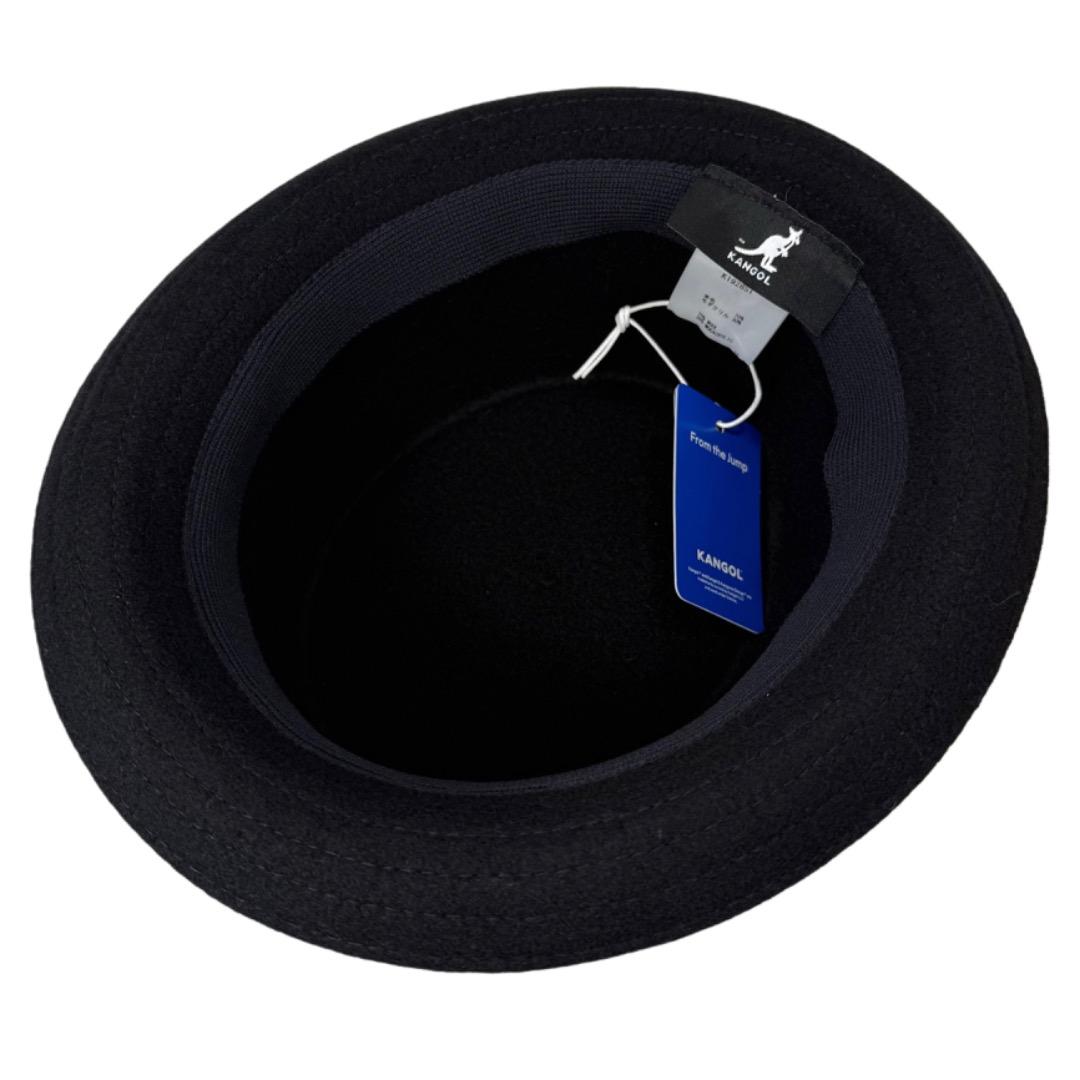 SALE⭐️KANGOL　ウール素材　ポークパイハット　Black　Lサイズ