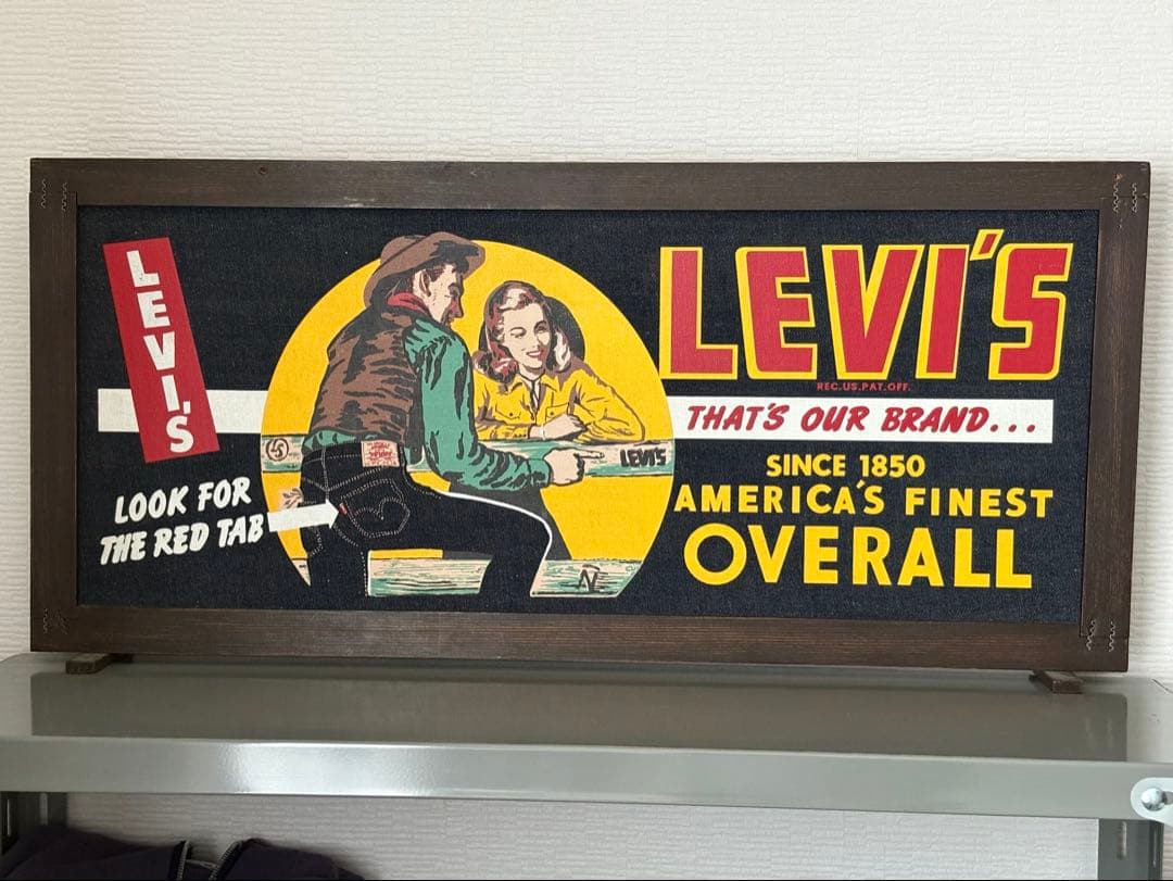 リーバイス バナー lvc デニム ヴィンテージ 看板 LEVI'S