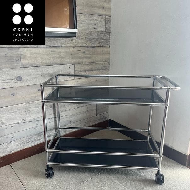 USM Haller ハラ－システム キッチンワゴン 色：グラファイトブラック