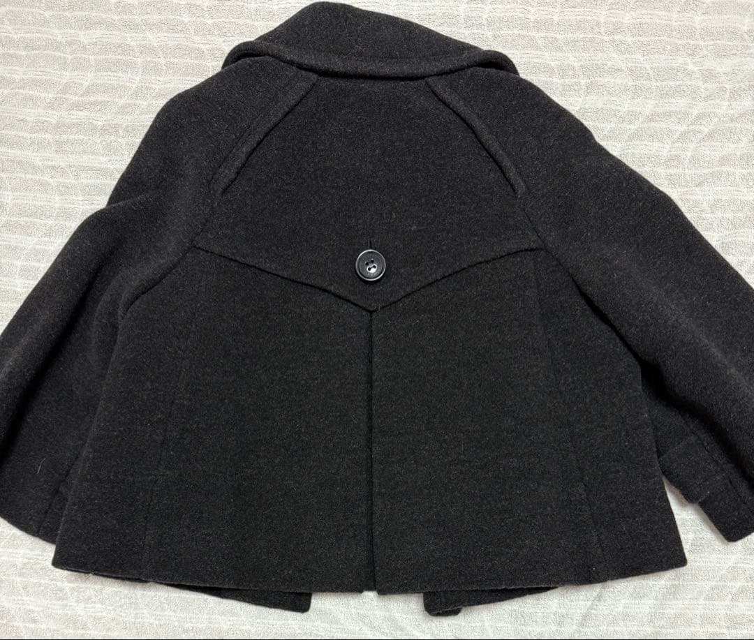 め*ん様 美品 バーバリーブルーレーベル ノバチェック ショートポンチョ38 ダ