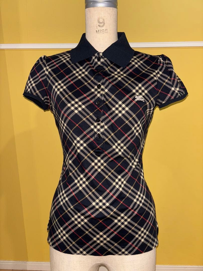 バーバリーブルーレーベル BURBERRY BLUE LABEL ポロシャツ38