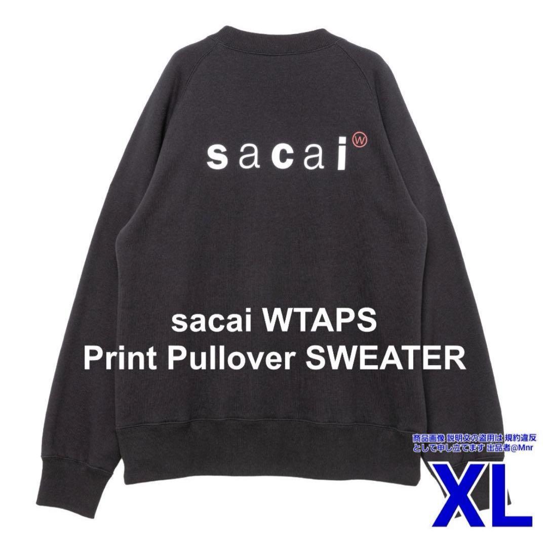 wtaps sacai Print Pullover SWEATER 黒 XL