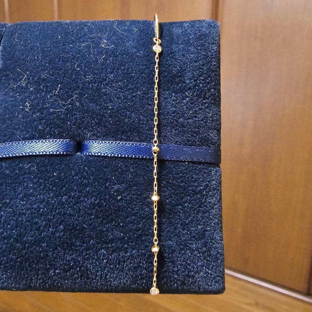 AHKAH　18Kイエローゴールド　ダイヤ　コロネット ピアス